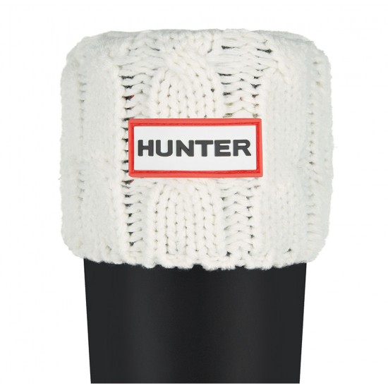 Hunter Calcetin 6Stitch Cable Tall UAS3036AAB HWT - Mujer - Maskezapatos