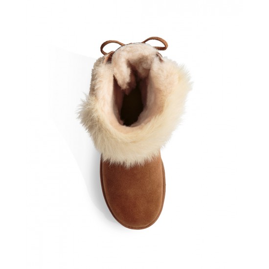 UGG - CLASSIC SHORT PATCHWORK FLUFF 1098071 AW18 CHE - Mujer - Maskezapatos