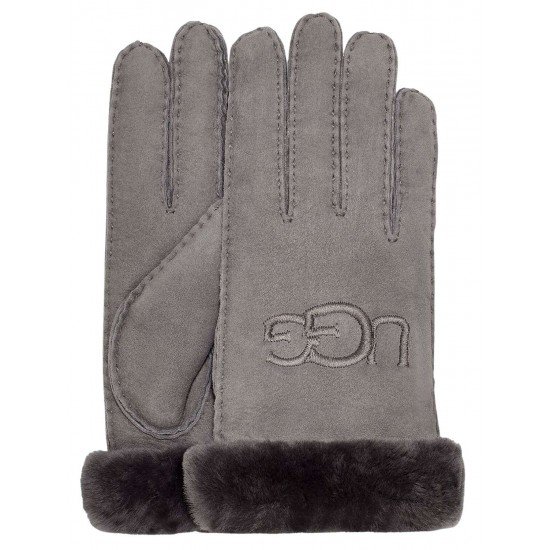 UGG - Womens Sheepskin Embroidered Glove 20931 MTL -  - Maskezapatos