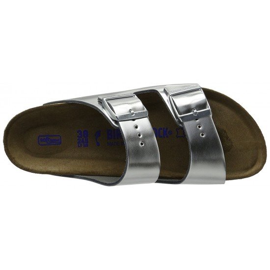 Birkenstock Arizona SFB Metallic Silver 1005961 - Mujer - Maskezapatos