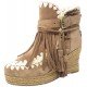 MOU Eskimo Jute wedge belt and buckles suede Cam - Mujer - Maskezapatos