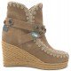 MOU Eskimo Jute Wedge Belts and Buckles suede DKST - Mujer - Maskezapatos