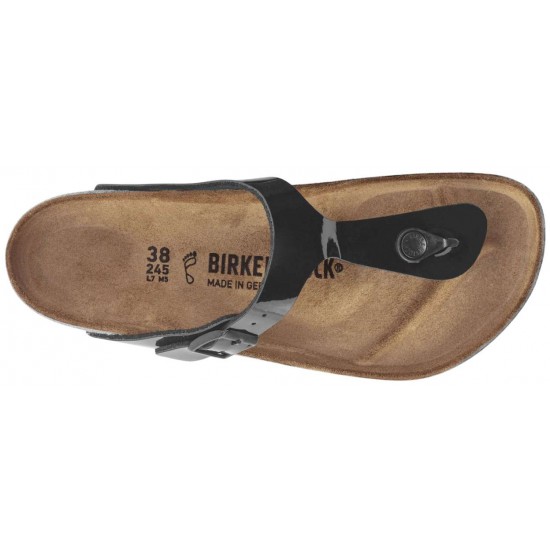 Birkenstock Gizeh BF Patent Black 43663 - Mujer - Maskezapatos