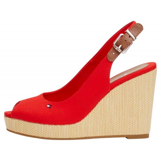 Tommy Hilfiger Iconic Elena Sling Back Wedge FW0FW04789XND - Mujer - Maskezapatos