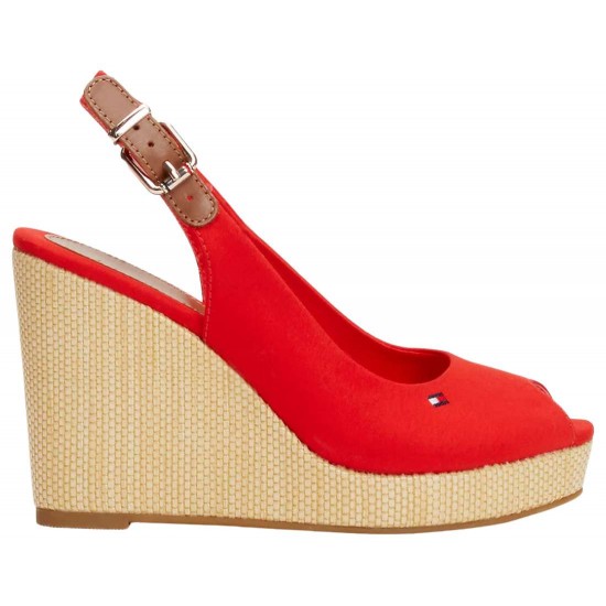 Tommy Hilfiger Iconic Elena Sling Back Wedge FW0FW04789XND - Mujer - Maskezapatos