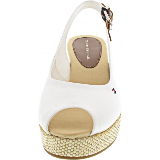 Tommy Hilfiger Iconic Elba Sling Back Wedge FW0FW04788YBL - Mujer - Maskezapatos